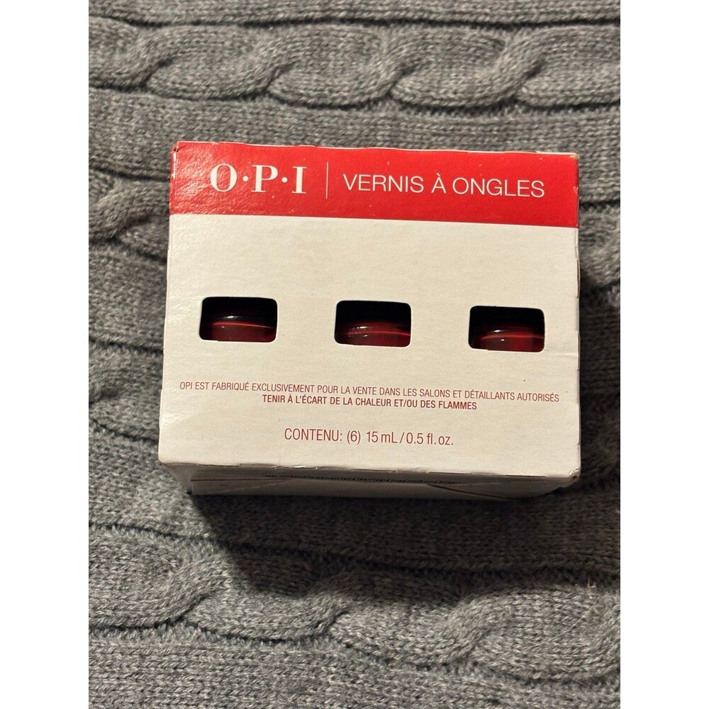OPI Vernis à Ongles Premium Red Nail Polish Gift Set -6 bottles